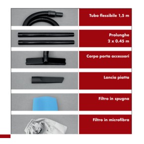 Lavor Bidone Aspiratutto 1200 w Aspirapolvere Liquidi Solidi Professionale Auto 2