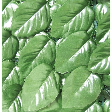 Siepe Sempreverde 1.5x3 con Rete Ombreggiante Artificiale Lauro Giardino Balcone