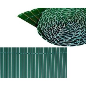 2 Arella Doppia in Bamboo PVC Recinzione 3x2 Ombreggiante Verde Plastica 2