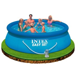Piscina Rotonda Intex 366x76 Fuoriterra Autoportante Pompa Filtro a Cartuccia 2