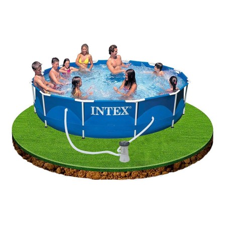 Piscina Fuori Terra Rotonda 366x76 Intex Frame con Pompa Filtro a cartuccia