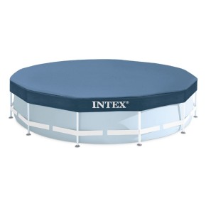 Telo Copri Piscina Frame 366 cm Rotonda Protezione Intex Copertura da Esterno 2