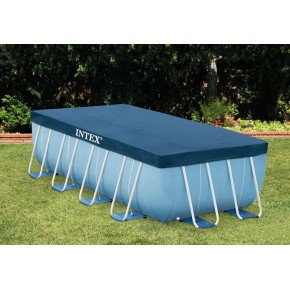 Telo Copri Piscina 400x200 cm Frame Rettangolare Fuoriterra Intex Copertura 2