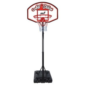 Tabellone Piantana da Basket con Ruote Canestro Altezza Regolabile Pallacanestro