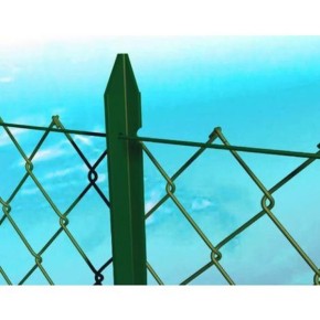 10 Pali per Recinzione 150 cm Ferro Plastificato Paletti Verdi da Rete Giardino 2