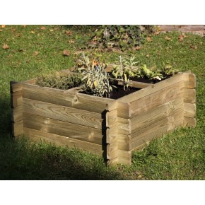 Orto Urbano da Appoggio Balcone Giardino Rialzato Pensile Vaso in Legno Fioriera