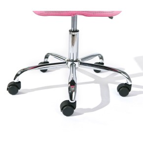 Sedia Poltrona Ufficio Ruote Scrivania Girevole Arredo Camera Rosa Cameretta 2