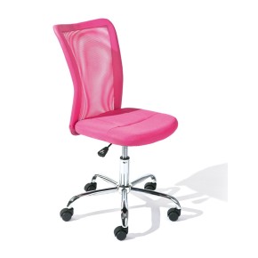 Sedia Poltrona Ufficio Ruote Scrivania Girevole Arredo Camera Rosa Cameretta