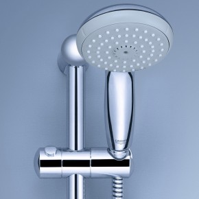 Grohe Asta Saliscendi Doccia con Soffione Rotondo Supporto Colonna Bagno Cromo 2