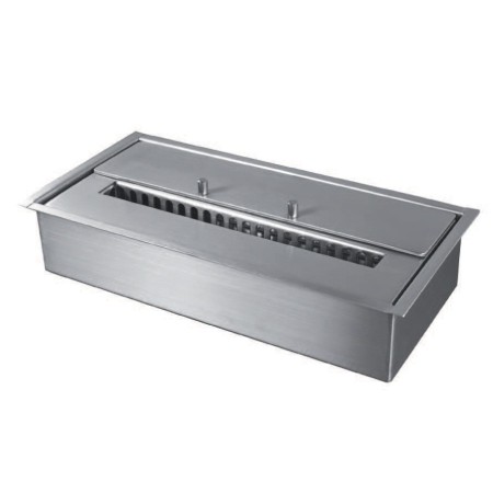 Bruciatore a Bioetanolo Liquido 1 litro in Acciaio Inox Fibra Ceramica Biocamino