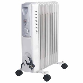 Termosifone Elettrico a Olio Portatile Termoradiatore Caldobagno Radiatore Stufa