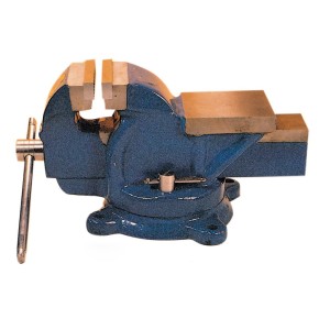 Morsa Banco Lavoro Girevole 125 mm Ganasce Acciaio Ghisa Incudine Professionale