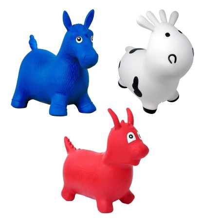 Cavalcabile Gonfiabile Mucca Cavallo Drago Gioco per Bambini Primi Passi Bimbi