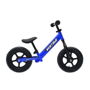 Bicicletta Pedagogica Vertigo Blu a Spinta Senza Pedali Bici Balance Bike Bimbi