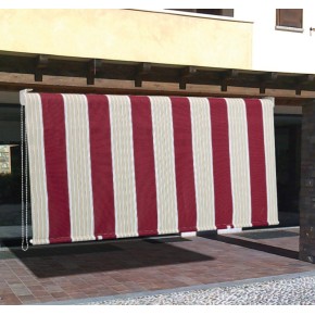 Tenda Sole Caduta 150x250 H Riga Rossa Attacco Soffitto Terrazzo Rullo Alluminio 2