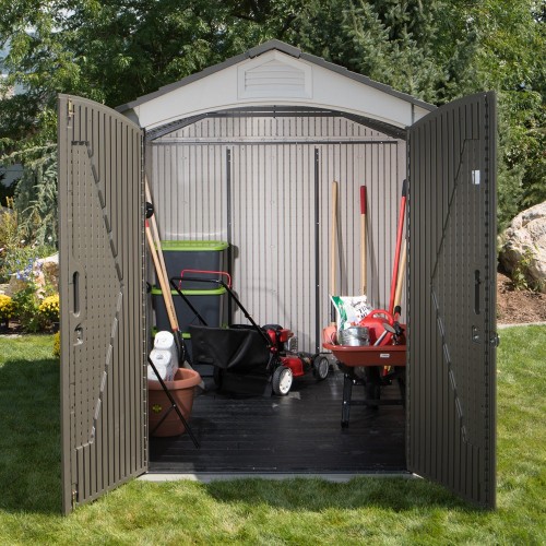 Casetta in Resina 2x3 PVC Esterno Ricovero Porta Attrezzi da Giardino Mobile Box