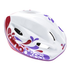 Casco Bianco per Bici Bambina Dino Bikes Bimba Bicicletta Pattini Monopattino