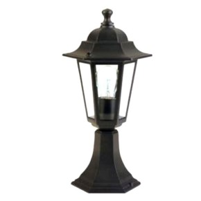 Lampioncino da Esterno Illuminazione Lanterna Giardino Applique Vetro con Base