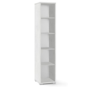 Mobile Libreria 40 a Colonna 200 Ossido Bianco 5 Ripiani Giorno da Ufficio Slim