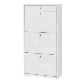 Scarpiera Slim Ossido 3 Ante Ribalta con Cassetto Portascarpe Mobile Salvaspazio