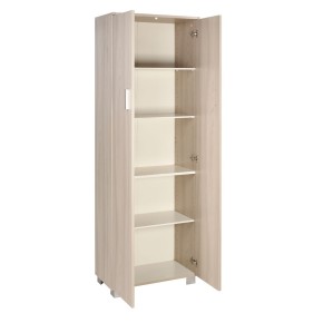 Armadio 180 2 Ante Bianco Mobile con Ripiani da Ufficio Camera Letto Cameretta 2