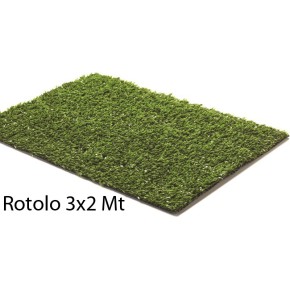 Prato Sintetico 3x2 Metri Rotolo Erba Finta 8 mm Manto Erboso Moquette Tappeto 