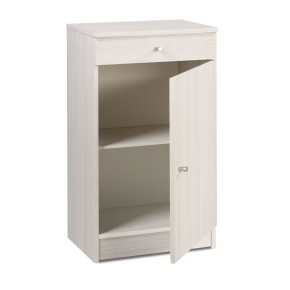 Armadio 1 Anta 80 Bianco Mobile con Cassetto Multiuso Ingresso Mobiletto Bagno 2