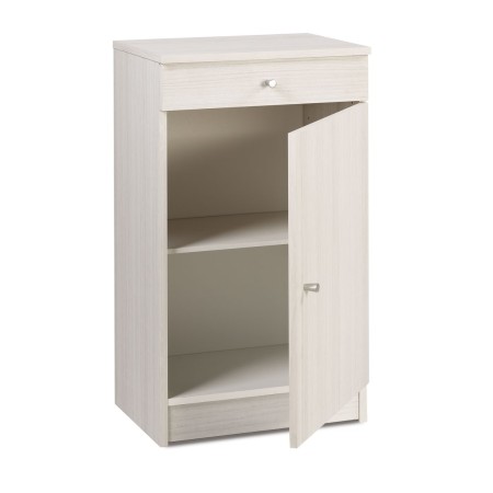 Armadio 1 Anta 80 Bianco Mobile con Cassetto Multiuso Ingresso Mobiletto Bagno