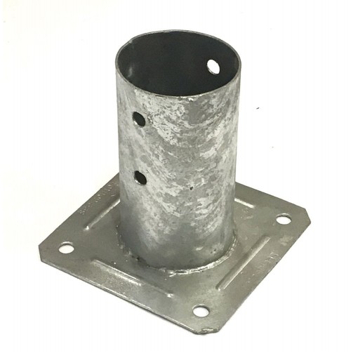 Staffa a terra a Bicchiere 12 cm Palo Rotondo Porta Pilastro Pergole in Legno