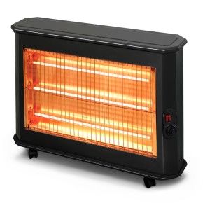 Stufa Elettrica al Quarzo 2000 w Infrarossi Portatile Termostato Caldo Bagno