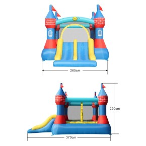 Castello Gonfiabile Grande Scivolo Doppio Gioco per Bambini Tappeto Saltarello 2