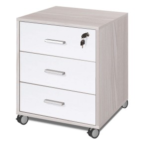 Tavolo Kit Scrivania con Cassettiera 120 cm Olmo da Ufficio Cameretta Porta Pc 2
