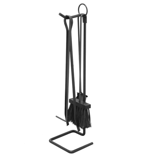 Set Economico Accessori 4 Attrezzi per Stufa Camino Caminetto Barbecue Paletta