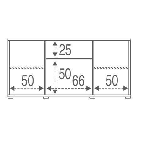 Mobile Madia 2 Ante 2 Cassetti Grigio Contenitore Buffet Credenza Tv Soggiorno
