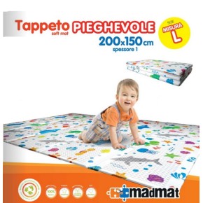 Tappeto per Bambini 200x150 Pieghevole Antiscivolo Soft Oceano Gioco Cameretta 2