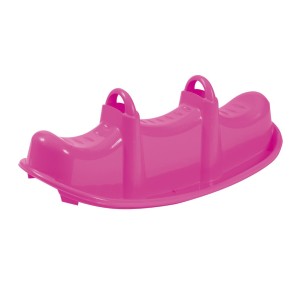 Dondolo Colorato in Plastica 2 Posti Gioco Cavalcabile per Bambini da Giardino 2