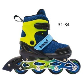 Pattini in Linea a 4 Rotelle da Bambino 31-34 Roller Rolleblade Regolabili Freno