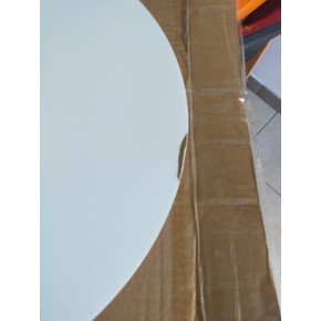 Outlet Tavolino da Caffe Bianco 40 cm Rotondo Divano Tavolinetto Salotto  2