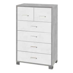 Settimino Como 70 Grigio Ossido 6 Cassetti Cassettiera Camera Letto Mobile