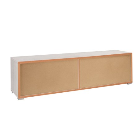 Mobile Moderno Porta TV 180 4 Cassetti Ossido Bianco Cemento da Soggiorno Basso