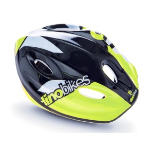 Casco da Bici Bambino Giallo Nero Dino Bike Bimbo Bicicletta Pattini Monopattino