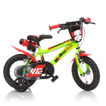 Bicicletta da Bambino 12 Pollici 3 4 5 anni con Pedali Rotelle Freni Bici Bimbo