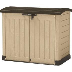 Keter Box per Esterno Resina Pavimento Lavoro Beige Compatto da Giardino Armadio