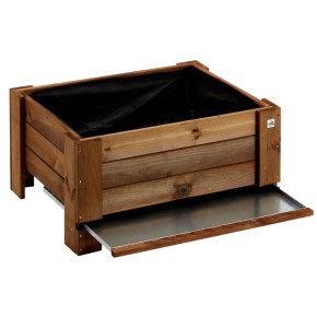 Vaso in Legno 80 Fioriera Rettangolare Orto Rialzato Urbano da Giardino Balcone