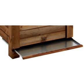 Vaschetta Acqua Innaffiatura in Metallo per Vaso Legno 80 Fioriera Orto Urbano