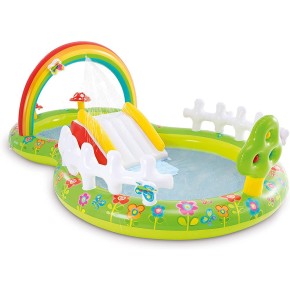 Parco Acquatico Gonfiabile Piscina con Scivolo per Bambini Intex da Giardino