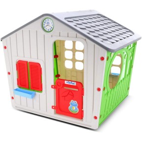 Casetta per Bambini in Plastica da Esterno Giocattolo in Resina Bimbi Giardino