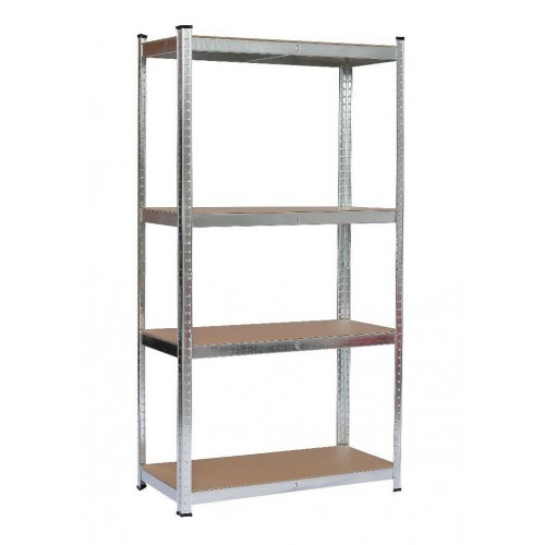Scaffali 4 Ripiani 120x40 Metallo 600 kg Garage Scaffalatura Industriale Negozio