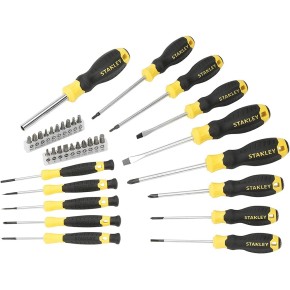 Kit Giraviti Stanley a Lama Piatta Torx a Croce Piccolo con Inserti Cacciaviti 2