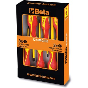 Kit Giraviti Beta Elettricista Isolati Lama Piatta e Punta Philips Professionali